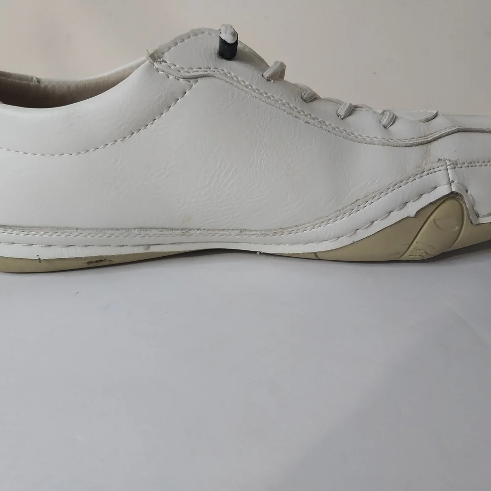 Salkin Handmade White Leather Men's Sneakers Size 40